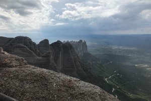 A photo of some mountains in Montserrat as seen from the peak of Sant Jeroni