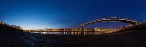 Panorama of the Thames skyline, taken beneath Millenium brige.